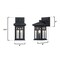 Westinghouse Fixture Wall Outdoor 60W Burnham, Textured Black Clear Seeded Glass 6120800 - alternate 4